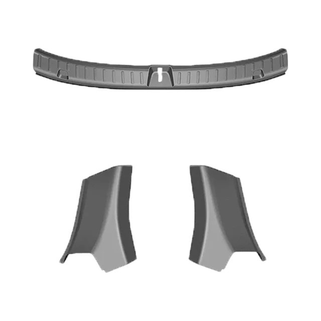 USVOTOV for Tesla Model Y Trunk Sill Guard Cargo Mat Rear Bumper Protector TPE Pads Door ABS Side Cover Anti-scratch Accessories 1