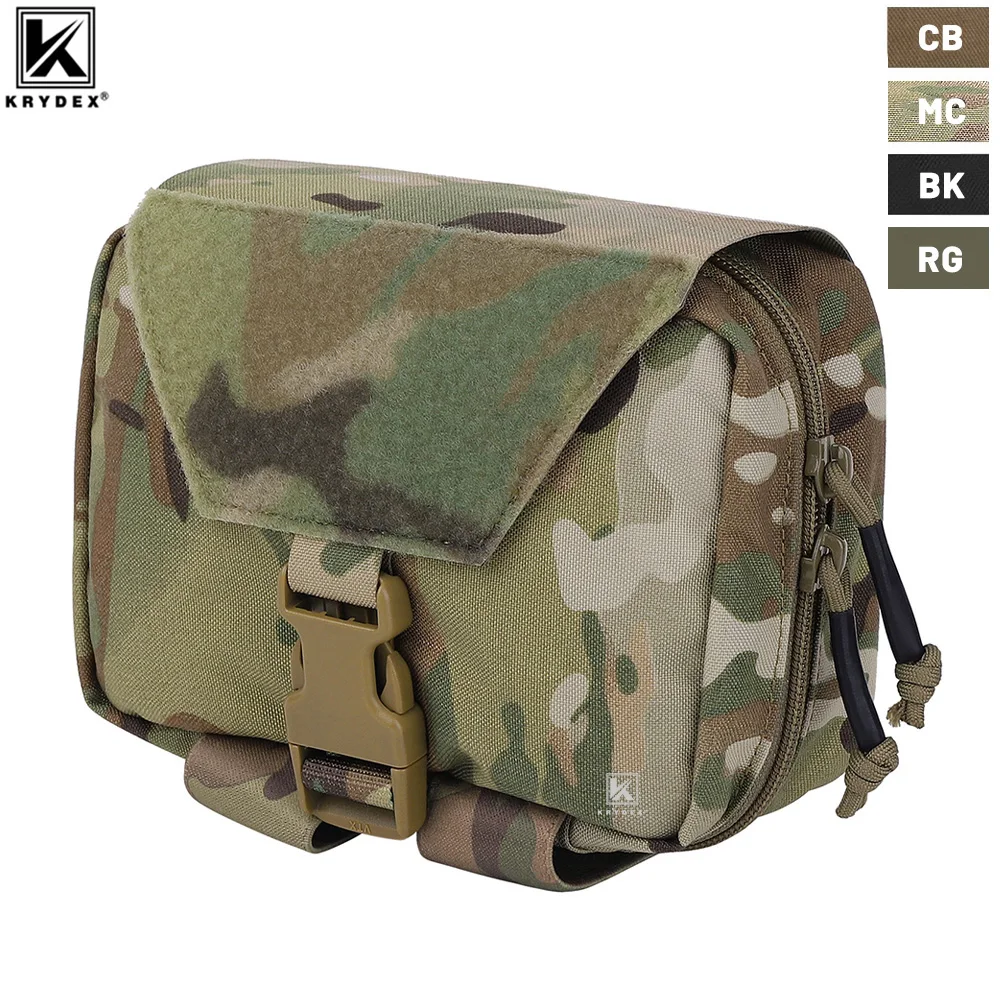 KRYDEX Tactical Rip Away Medical Pouch Tear Off First Aid IFAK Pouch MOLLE EMT Holder 4 Colors Outdoor Emergency Survival Bag mini hydration bag tactical 2 in 1 mini hydration pack rip away ifak medical pouch med patch molle pouch military hunting bag