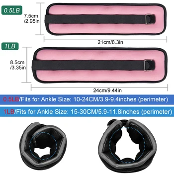 1Pair Adjustable Ankle Weights for Women and Men (0.25kg/0.5kg Each Pack), Adjustable Leg Weights with Straps, Strength Training Sports & Outdoors Toys & Games cb5feb1b7314637725a2e7: Black-0.5KG|Black-1KG|Pink-0.5KG|Pink-1KG 