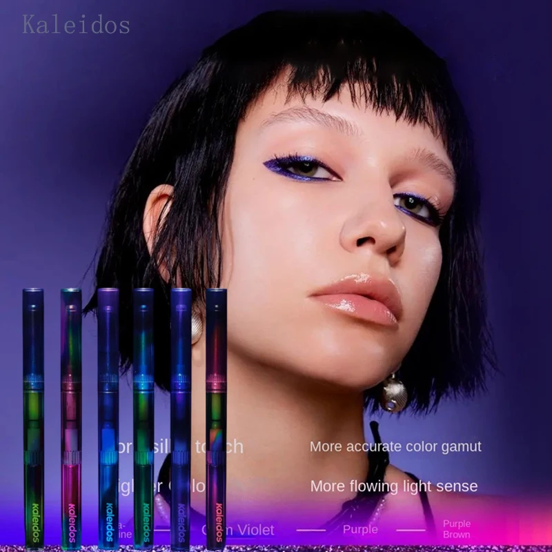 

Kaleidos Flower Mirror Lingguang Eyeliner Glue Pen Waterproof Non-smudge Aurora Eye Makeup Glitter Pigment Chameleon Eyeliner