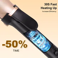 Hatteker fer à friser électrique pour femmes contrôle de température à 3 niveaux en céramique protection des cheveux bigoudi usage domestique outil de coiffure US 2