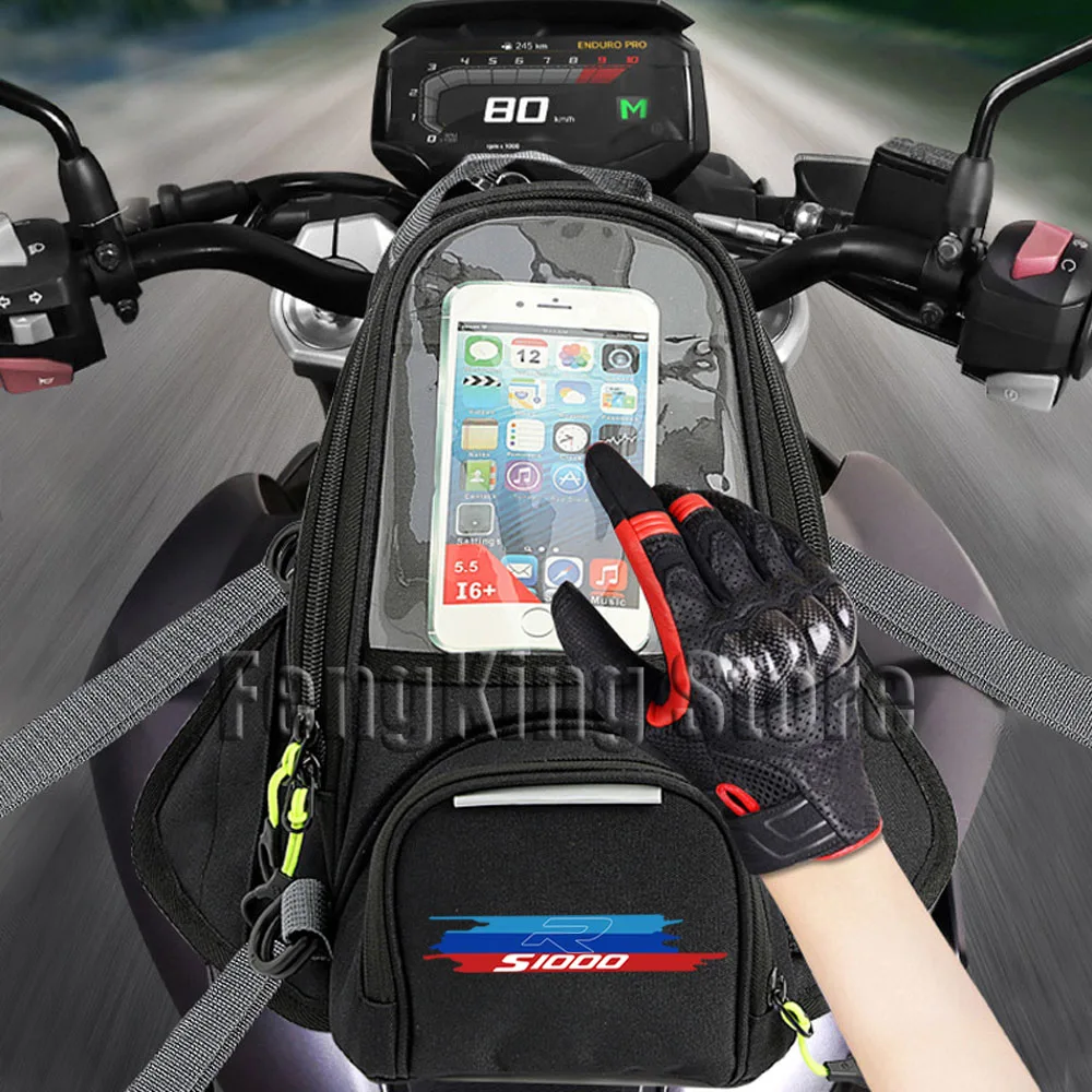 대형 스크린 마그네틱 라이딩 백, 내비게이션 연료 탱크 백, BMW S1000R S1000 R S 1000 R 오토바이