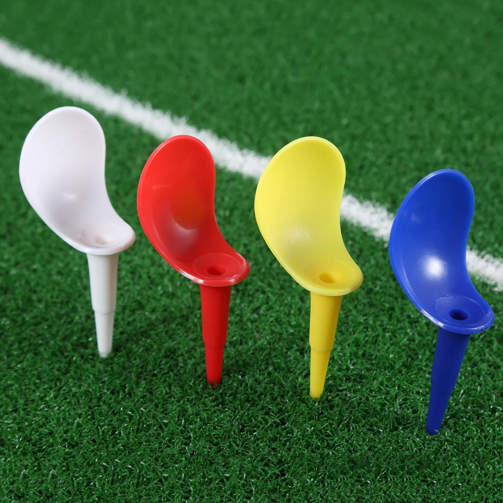 30 Pcs 83mm Plastic Golf Tee Tees Holder Replacement Driving Range Hitting Trainer Club  Training Tool Accessories Random Color