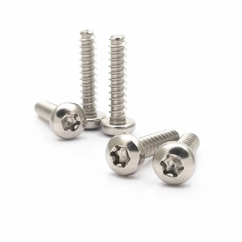 

5/10pcs ST2.2/2.6/2.9/3/3.5/3.9/4.2/4.8 304 Stainless Steel Pan Head Machine Flat Tail Self Tapping Torx Six Lobe Screw Bolt