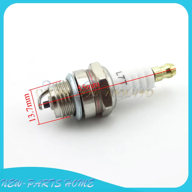 2pcs/pack L7T Ignition Spark Plug For 47cc 49cc 2 STROKE MINI Moto Chainsaw POCKET Parts Bike ATV Quad Dirt Bike Minimoto motorcycle spark plug