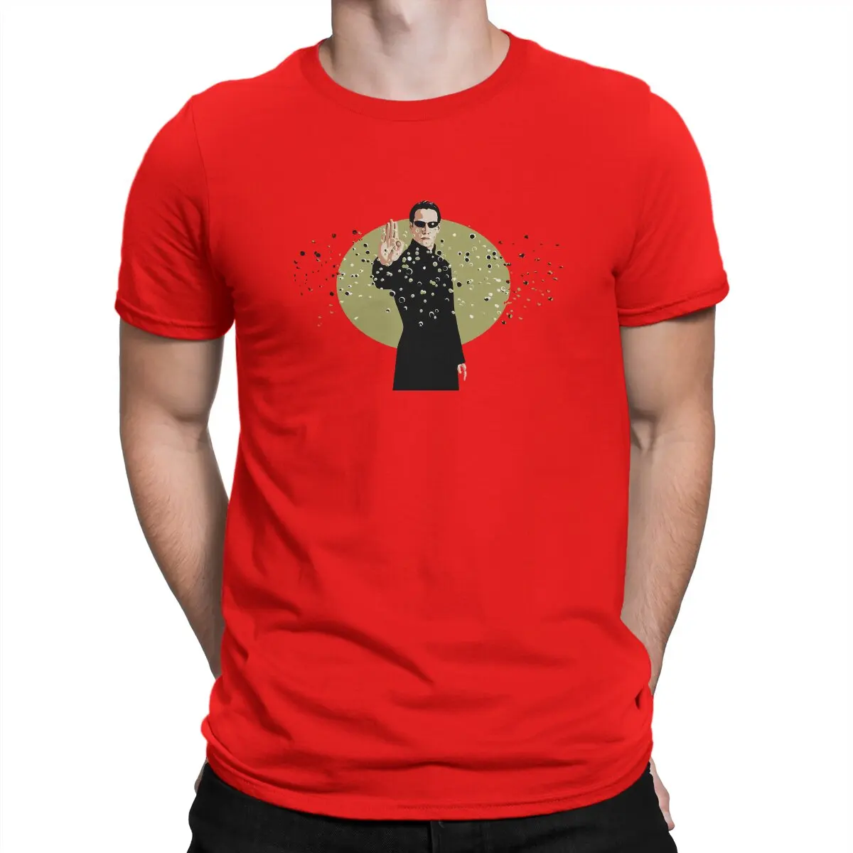 Camiseta Matrix para hombre, estilo hipster, estilo urbano y original.