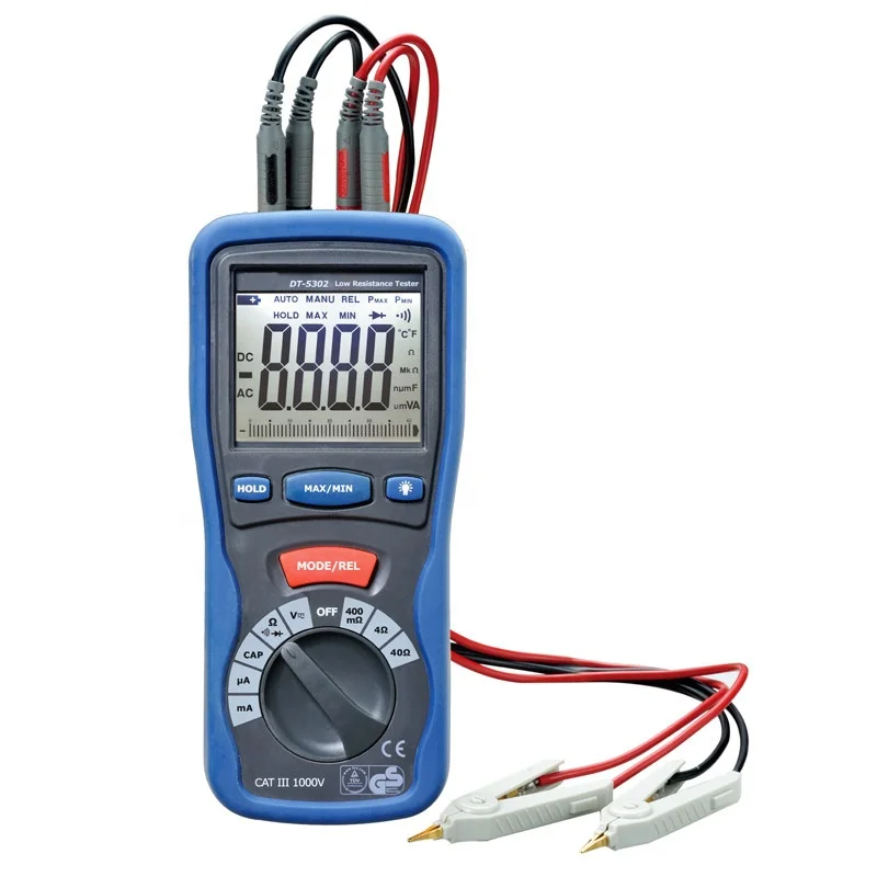 

DT-5302 Low Resistance tester Professional grounding resistance tester digital insulation resistance tester