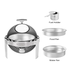 roll top round chafing dish