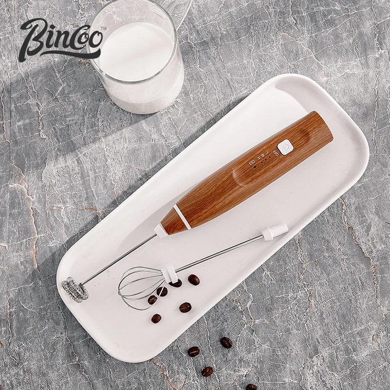 

Bincoo Electric Milk Foamer Blender Wireless Coffee Whisk Mixer Handheld Egg Beater Cappuccino Frother Mixer Kitchen Whisk Tools