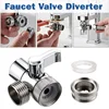 New Universal Faucet Switch Adapter Kitchen Sink Splitter Diverter Valve Water Tap Connector For Toilet Bidet Shower Bathroom 1