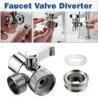 New Universal Faucet Switch Adapter Kitchen Sink Splitter Diverter Valve Water Tap Connector For Toilet Bidet Shower Bathroom 1