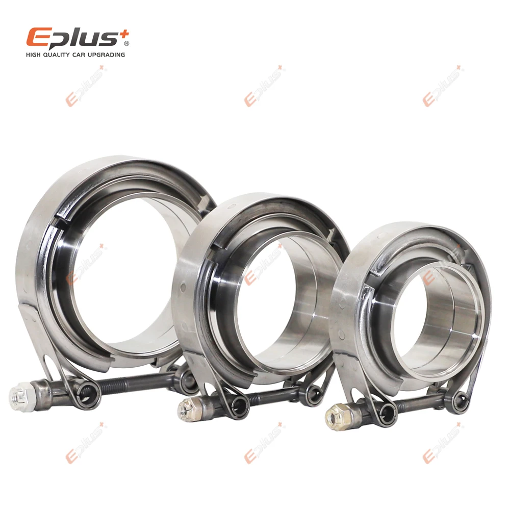 Stainless Steel V Band Clamp Eplus Car 304 Stainless Steel V Band Clamp Turbo Exhaust Pipe Vband Clamp Male Female Flange V Kits universal