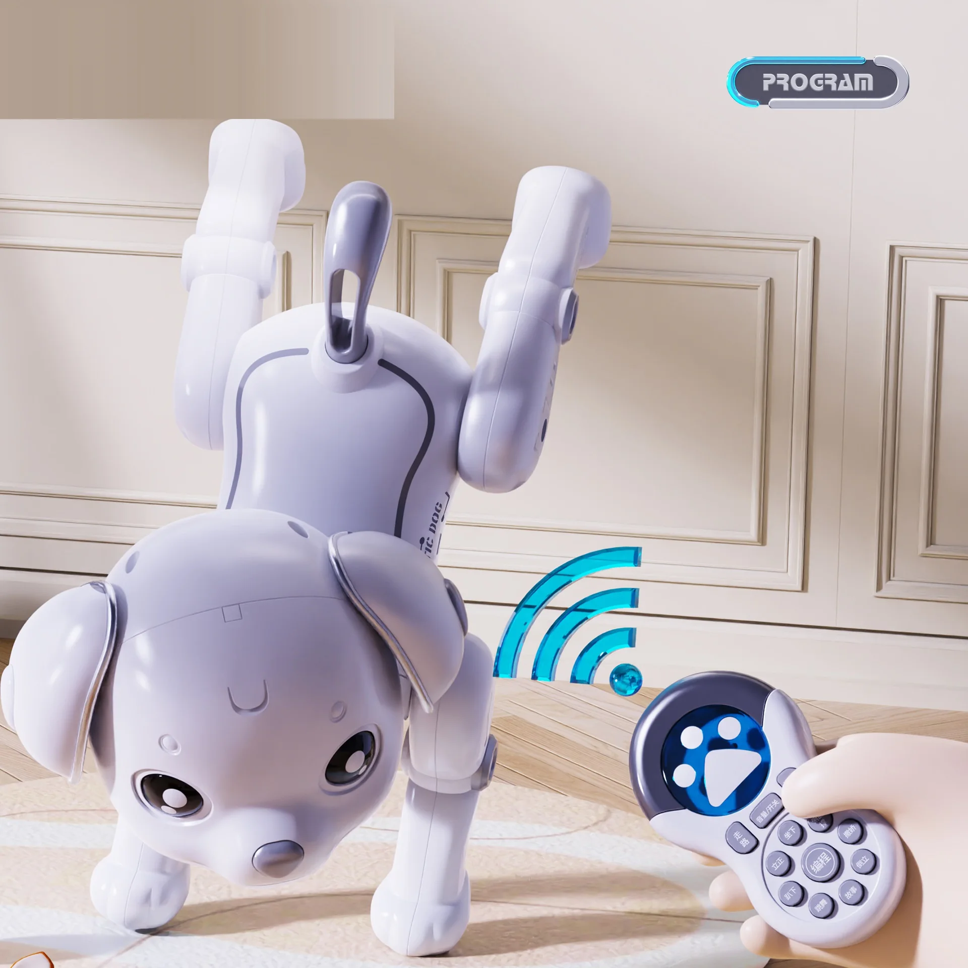 Rc Robot Dog Toys Programmable Smart Interactive Stunt Robot Dog with Touch Function Singing Dancing Walking Chinese version 3