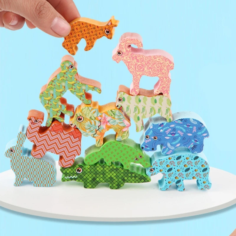 Tumble Jumble Early Learning Toy Toddlers Education Toy Wooden Table Toy