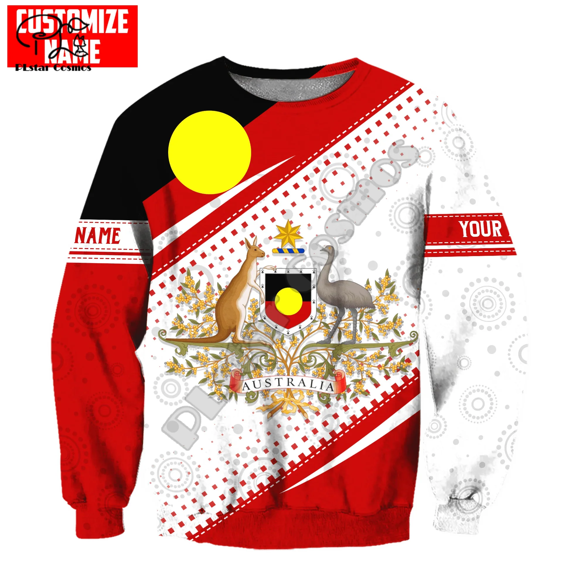 NewFashion Custom Name Indigenous Australia Aboriginal Retro Tattoo Vintage Harajuku 3DPrint Streetwear Casual Jacket Hoodies 14