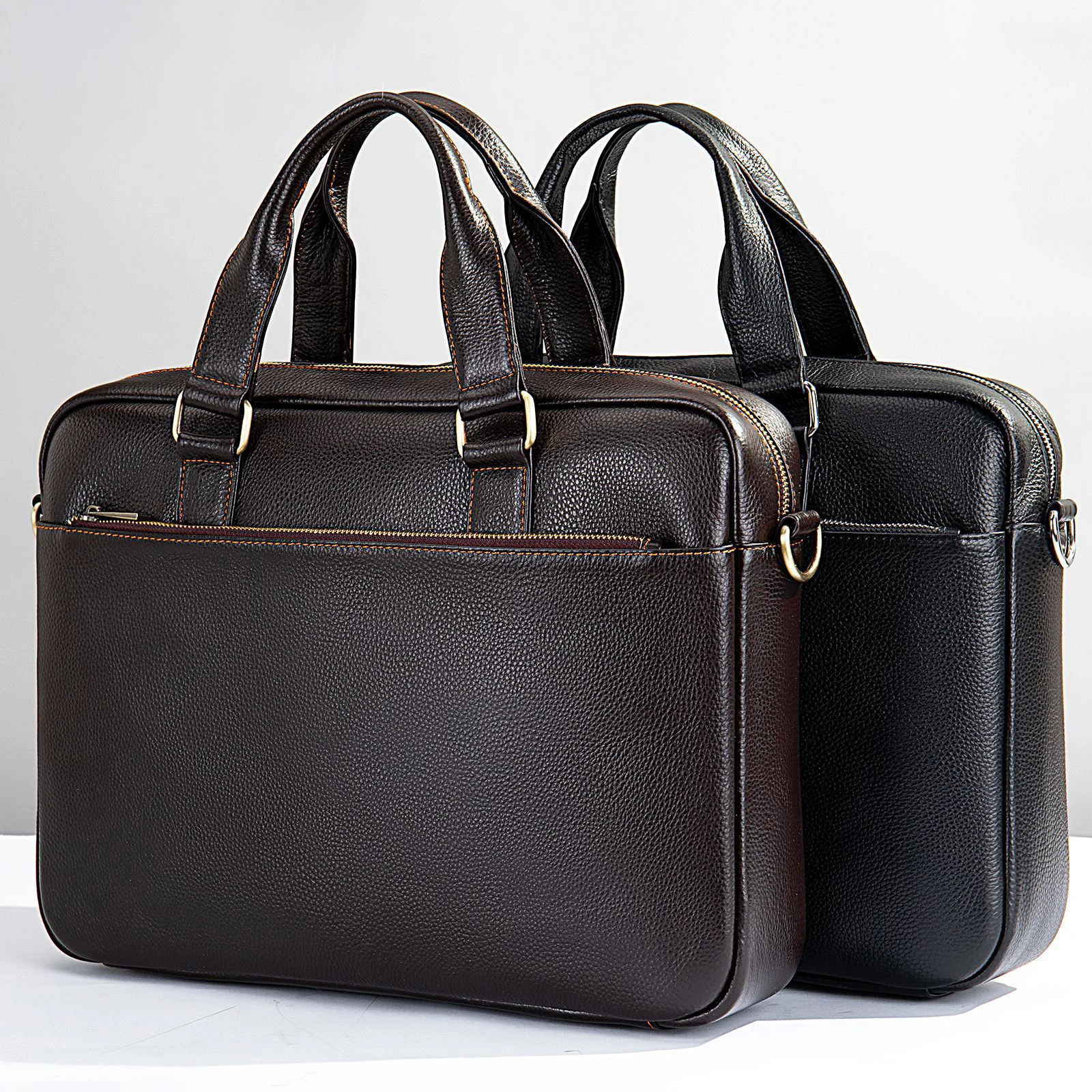 2023-new-fashion-laptop-bags-cow-genuine-leather-men's-briefcase-luxury-brand-male-handbags-messenger-14-inch-computer-bag