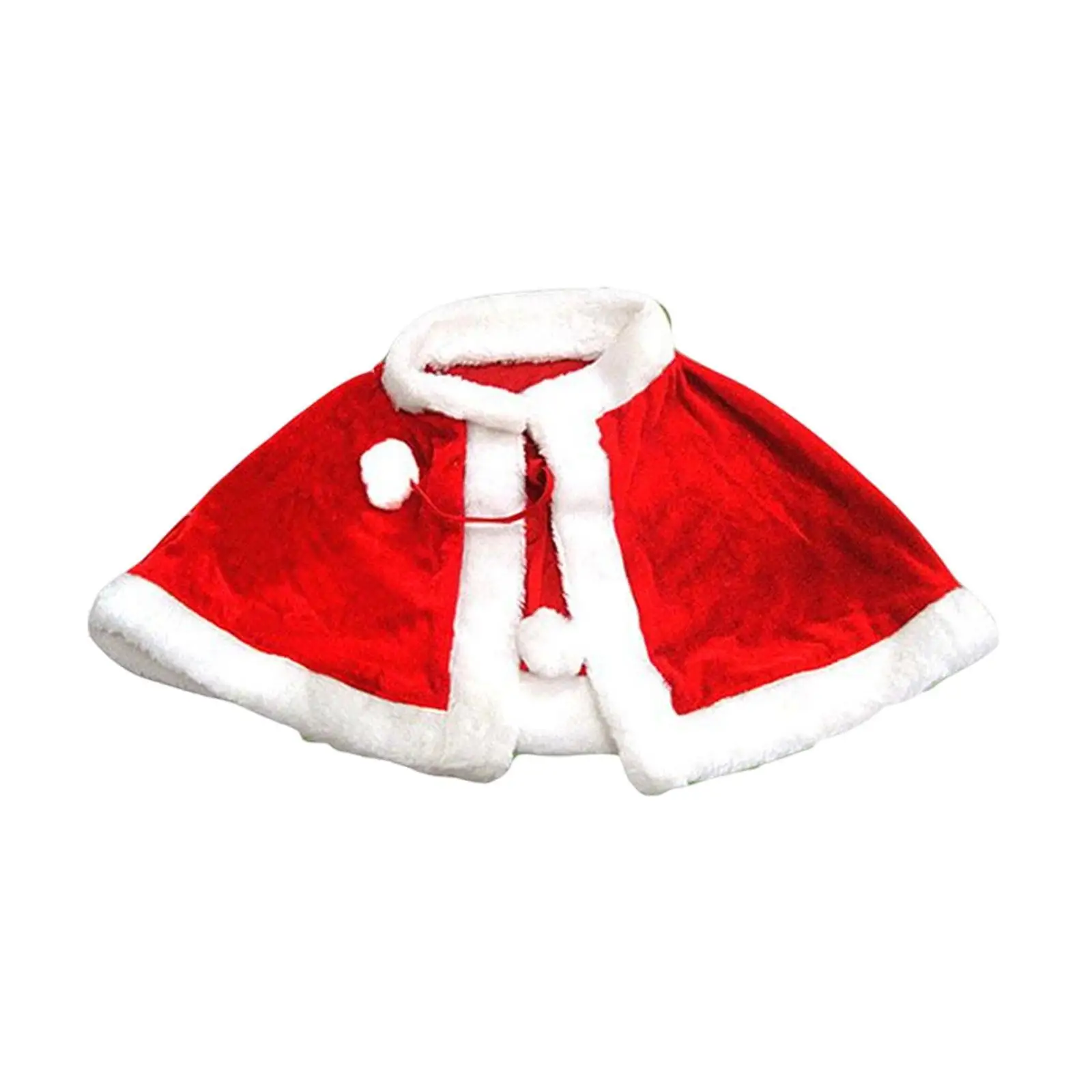 

2023 New Red Velvet Cape Dress up Christmas Costume Cloak for Carnival Xmas Supplies
