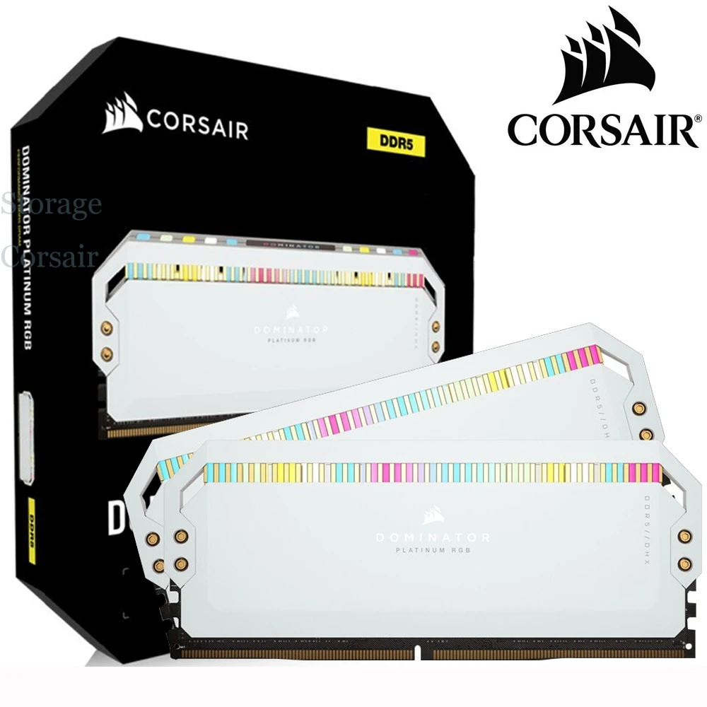 CORSAIR Dominator Platinum RGB DDR5 32GB (2x16GB) DDR5 5600 (PC5-44800) C36  1.25V - White