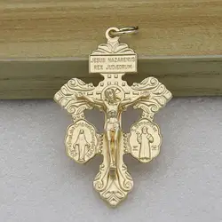 Vintage Cross Zinc Alloy Fashion Charmes Pendant DIY Bracelet Necklace For Jewelry Making Crafting Findings Accessories