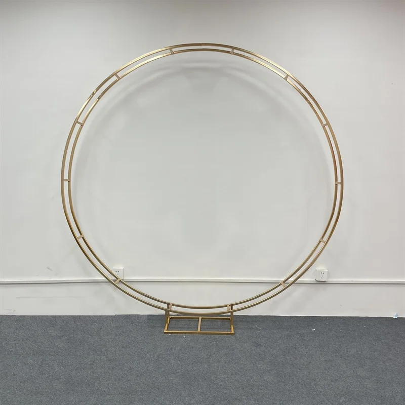 

1 шт. блестящий двойной круг Свадьба Арка декорация фон воздушный шар рамка для дня рождения детский душ DIY цветочная подставка