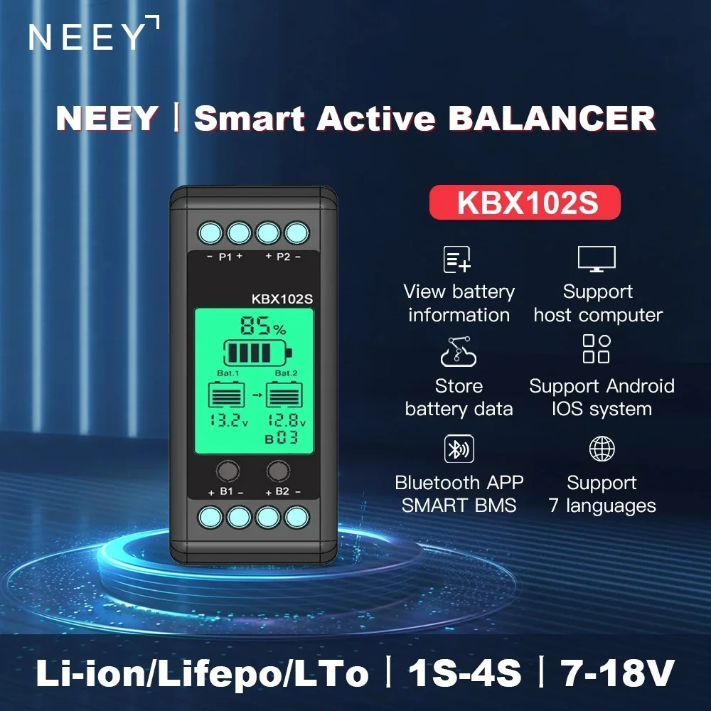 

Эквалайзер аккумулятора NEEY 10A Lifepo4 с ЖК-дисплеем