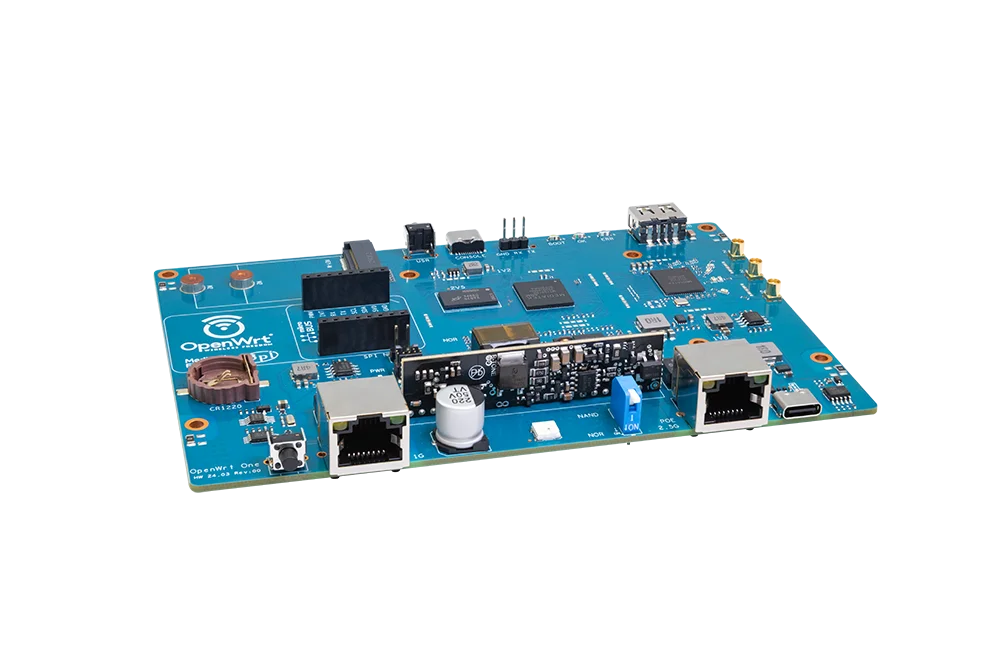 Banana Pi OpenWrt One Open Source Smart Router MediaTek MT7981B Dual-Band WiFi6