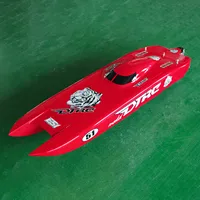 DT E51 Fiber Glass Electric High Speed RC Race Boat PNP Shaft Dual Motors Servos ESC Radio Remote Control Speed Toy Gift TH24350 1