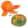 1Set Squeeze Orange Fidget Miniature Novelty Realistic Peeling Orange Prank Trick Toy with Slow Bounce Anti-Anxiety Toy 1