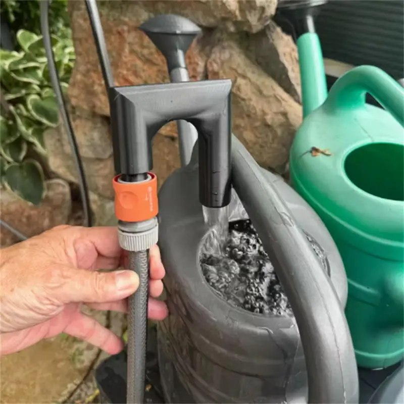 Durable Garden Hose Hook - Easy Water Tank Filling, No Handheld, Anti-Slip Design, Patio Watering Tool, Garden Hose Accessories