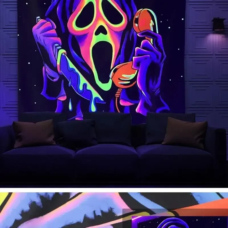 tapestry decorations Gothic Tapestries Trend Tapestries Friends Special Gift Room Decoration Personality Decorated Canvas Horror Decorated