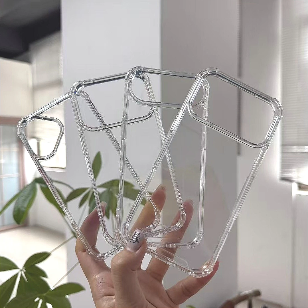 Four-Corner Anti-Drop Clear Shockproof Case - Transparent Hard Cover