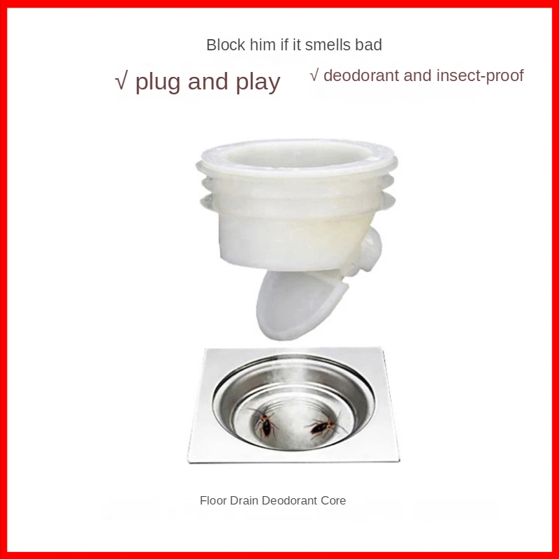 Plastic Floor Drain Cover Odor-proof Insect-proof Drain Plugs Shower Sewer  Pipe Sealing Ring Kitchen Bathroom Sewer Drain Core - AliExpress