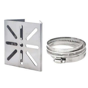 1ชุดสำหรับตรวจสอบเสากลางแจ้งขายึดอะแดปเตอร์แบบทั่วไป100/200มม. ห่วงยาวพร้อมแผงอุปกรณ์ติดกล้องสแตนเลส 9