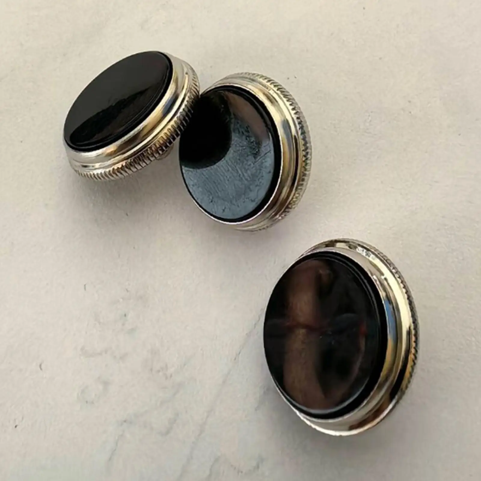 3x Trumpet Valve Caps Professional for Musician Beginners Decoration Easy Installation Replace Parts Trumpet Key Buttons