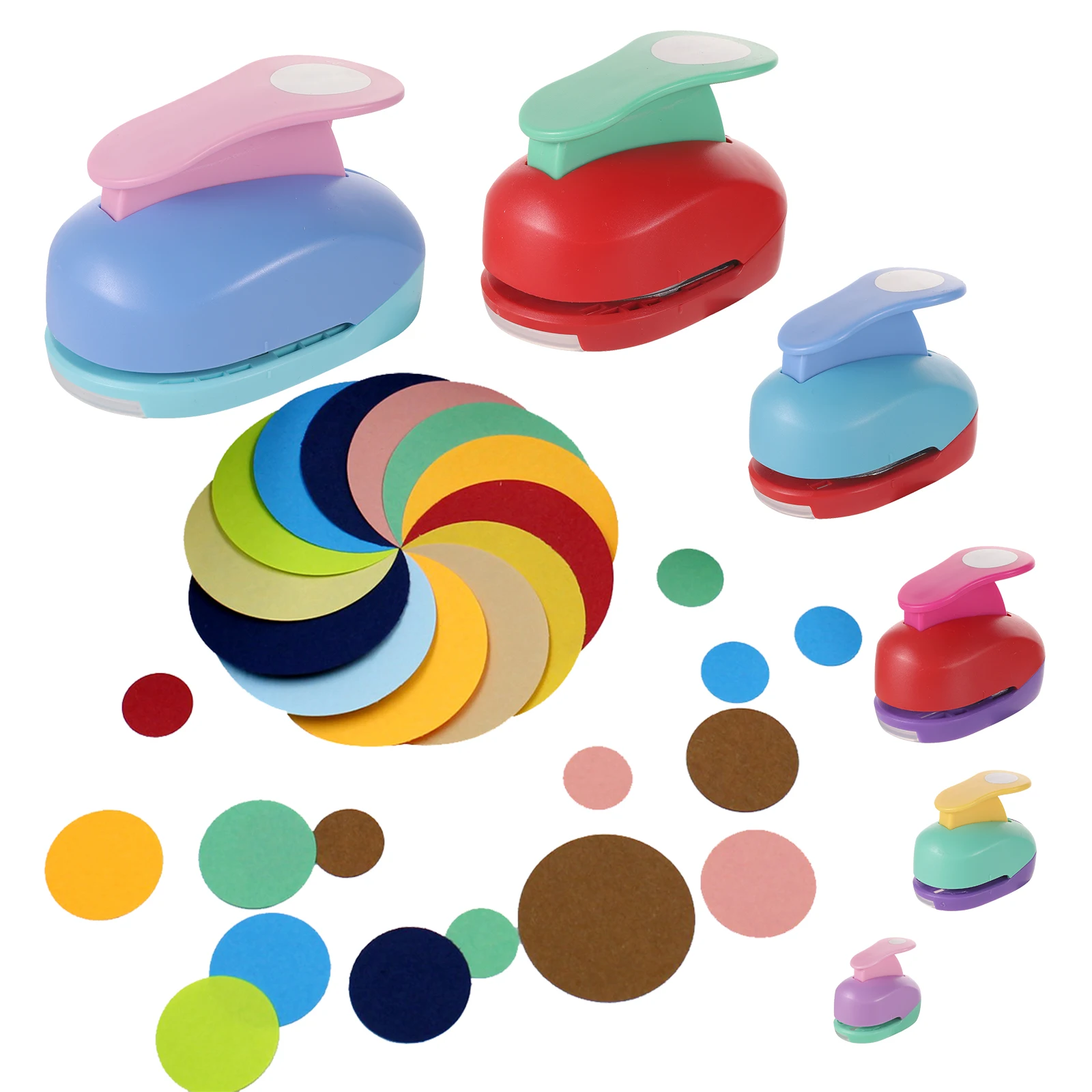 Circle Punch DIY Embossing Punches Scrapbooking Machine Paper Cutting 9/16/25/38/50/75mm