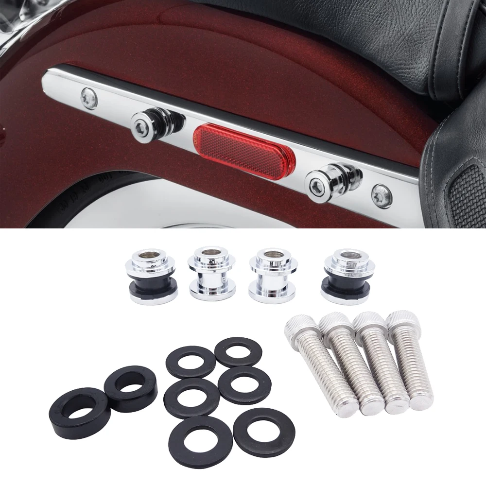 Motorcycle Accessories Chrome Sissy Bar Rack Docking Hardware Kit For