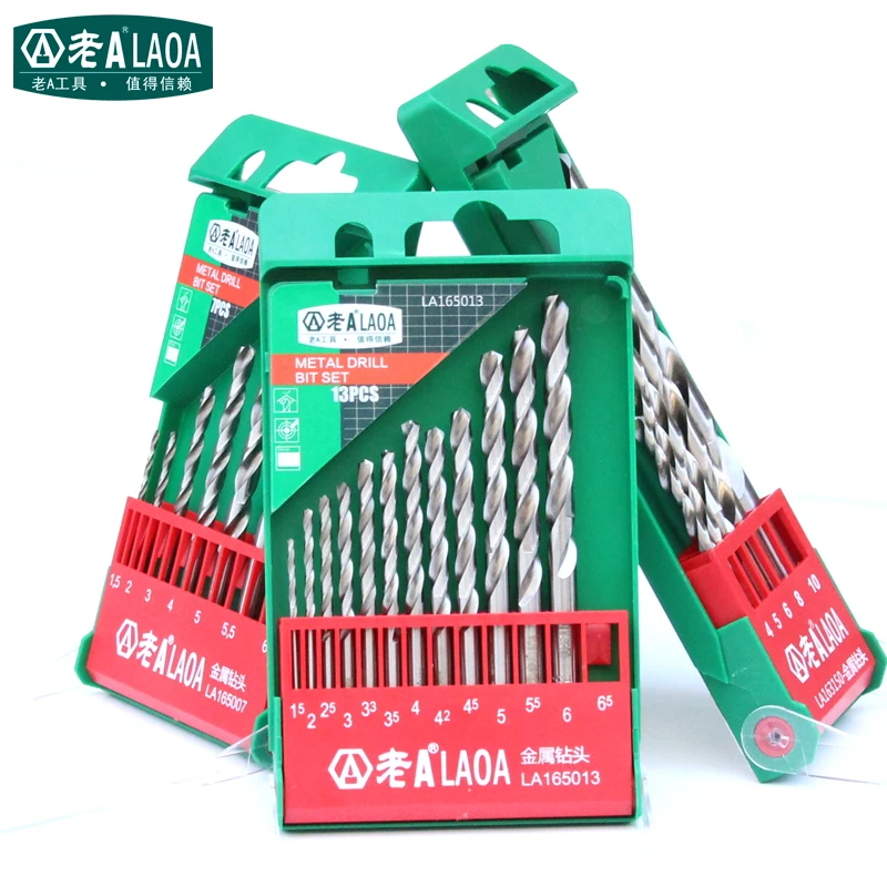 

LAOA New Arrival Auger bit Sets 6543 High-speed steel Metal drill Stainless steel drill bit