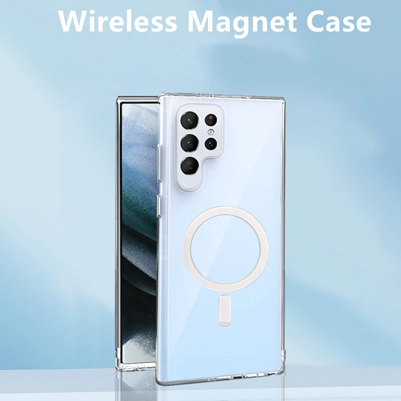 For Samsung S22 Ultra Magsafe Acrylic Transparent Case for