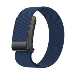 Nylon Stretch Sport Strap for Smart Watch - Durable Wristband Replacement (Midnight blue)