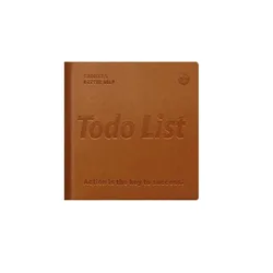Efficient Life 365 - Day Planner: Portable To - Do List and Note - Taking Agenda Book (Brown)