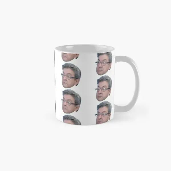 

Jean Luc Melanchon Meme Classic Mug Picture Design Tea Drinkware Image Photo Cup Coffee Simple Printed Handle Round Gifts