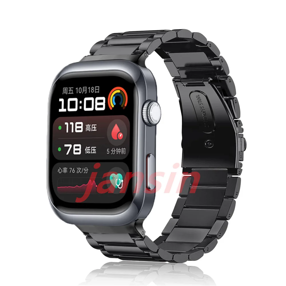 Stainless Steel Metal Wristband Bracelet - Business Watchband Accessory