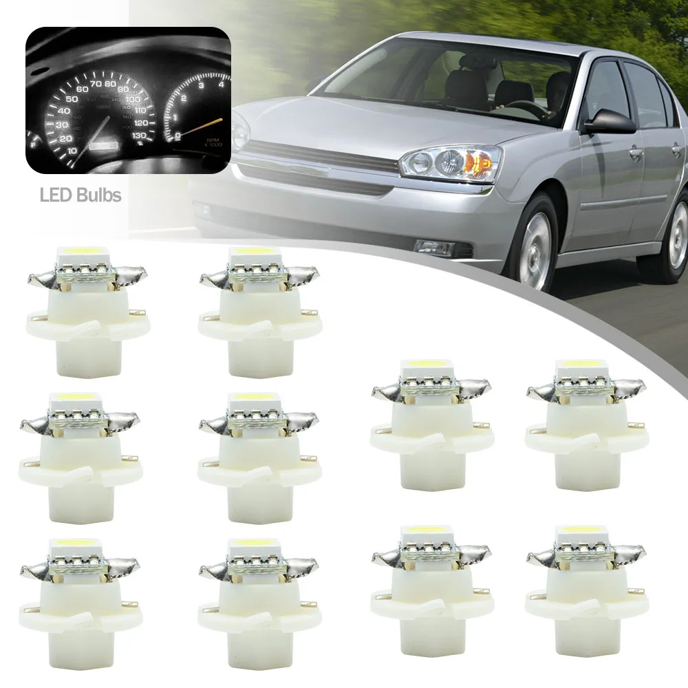 10Pcs For Chevrolet Equinox 2005 2006 Malibu 2004 2005 2006 2007 Led Bulbs  Car Speedometer Cluster Dashboard idiot backlight - AliExpress, image size:1000x1000