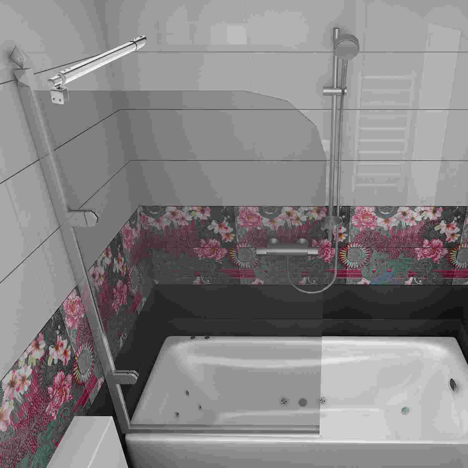 

Shower Glass Wall Support Stainless Steel Rod Wall-to-glass Support Bar for 8-12mm Glass