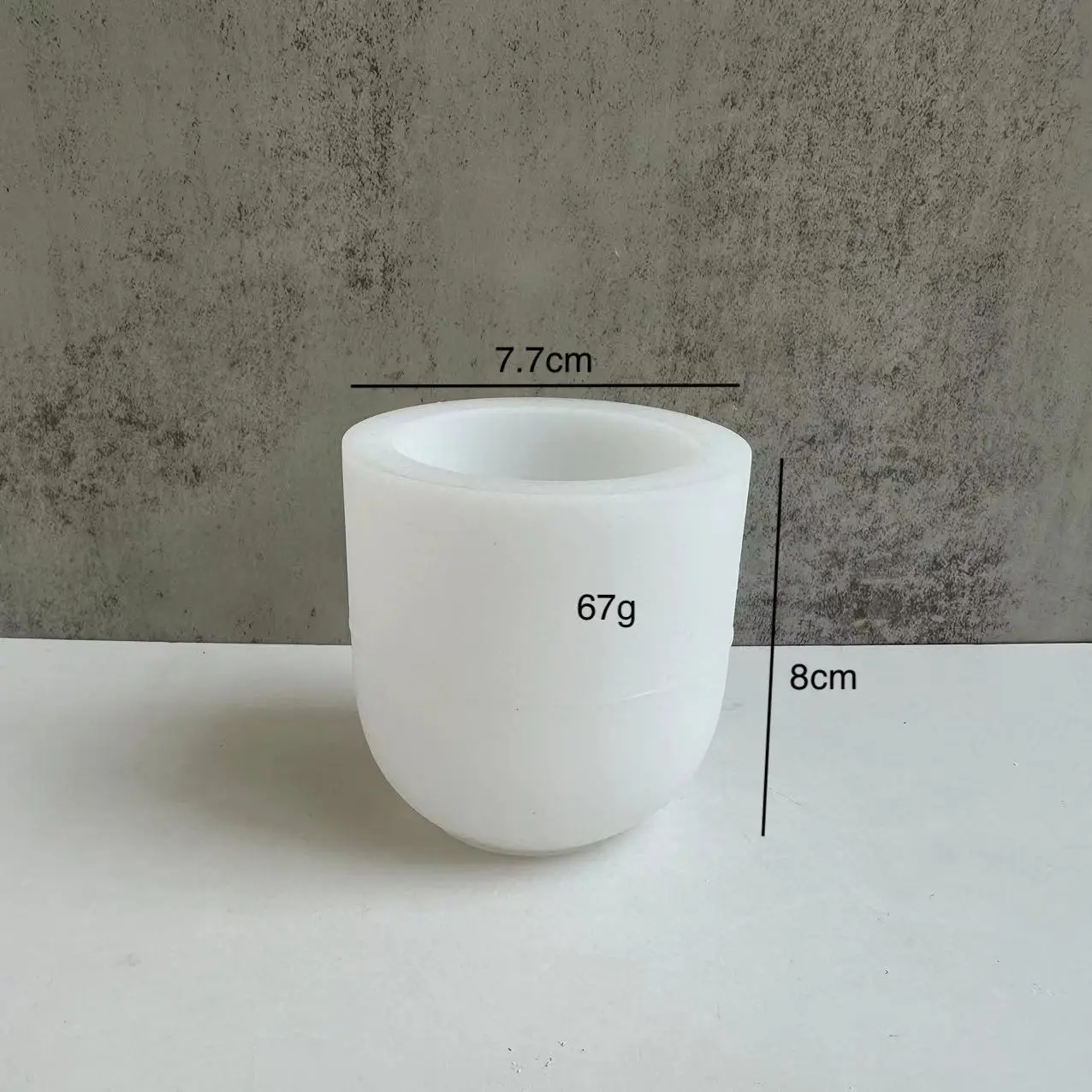 Concrete Candle Jar Silicone Mold DIY Round Succulent Flower Pot Plaster Epoxy Resin Storage Box Craft Molds Home Decor Supplies silicone mold