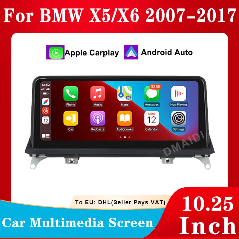 

Car Multimedia 10.25inch Wireless Apple CarPlay Android Auto for BMW X5 F15 2014-2017 NBT system