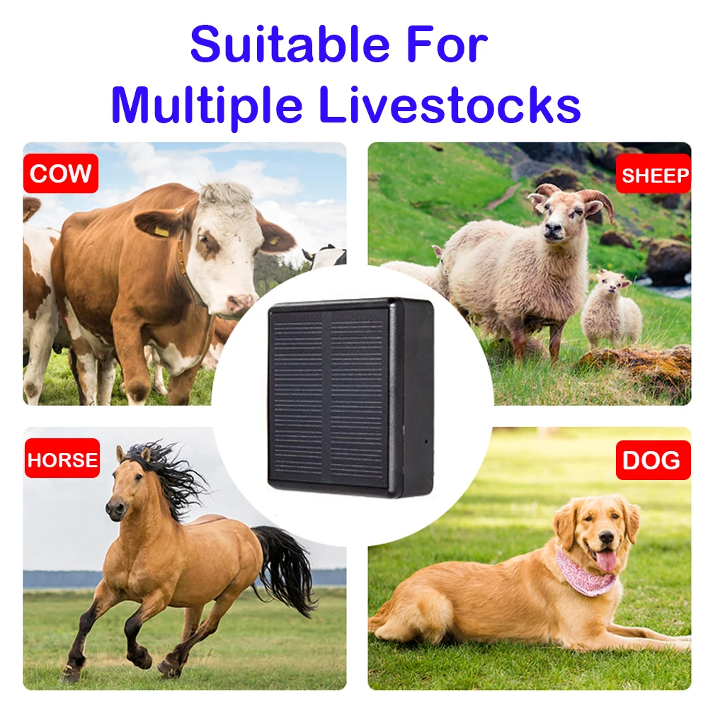 Mini Solar GPS Tracker RF-V24 2G 4G 4000mAh WIFI Cattle Cow Sheep Horse Camel Pets Tracking Device Person pet smart gps locator