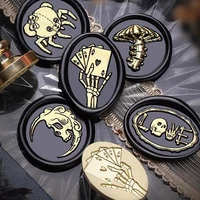 1pc Wax Seal Stamp Head Skull Skeleton Ghost Octopus Witch Pirate For Cards Envelopes Halloween Wedding Invitations Scrapbooking 3