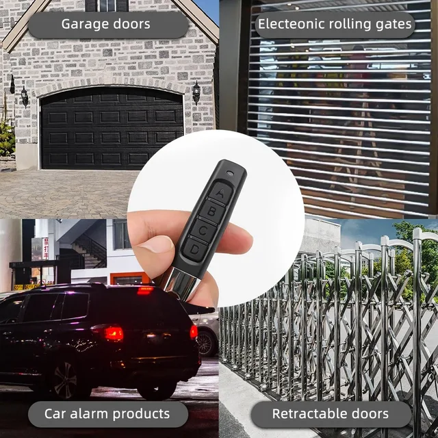 433MHz Cloning Remote Control RF Clone Copy Remote Control Garage Gate Door Opener Remote Key Duplicator for Home Safety 2