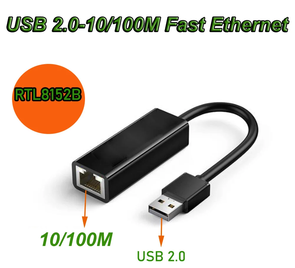 High-Speed USB Network Adapter with Realtek Chip for Ethernet Connectivity